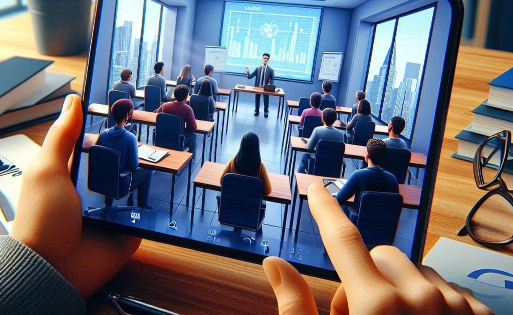 Microsoft Teams mostrando una sesion de clase online
